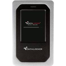 Sd hårddisk DataLocker DL4 FE 4 TB USB-C -A SSD med AES-256bit hårdvarukryptering, färgskärm och FIPS 140-2 nivå 3-certifiering, DSGVO-kompatibel, DL4 SD-4 TB-FE