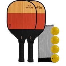 Outdoor Pickleball Sets Orca Echo Wood Pickleball Paddle Deluxe Combo Set