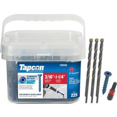 Tapcon 3/16 1-1/4 Star Flat-Head Concrete Anchors 225-Pack