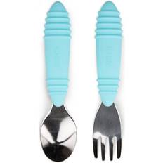 Bumkins Spoon & Fork Blue 1 Set