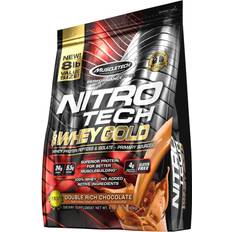 Double rich chocolate Muscletech Nitro 100% Whey Gold Double Rich Chocolate 8 Lbs.