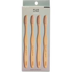 Plus Ultra Plus Ultra Adult Bamboo Toothbrush, 4-Pack 4 count box