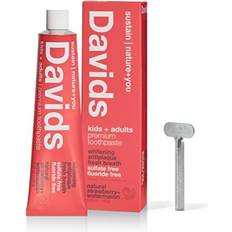 Davids Natural Whitening Toothpaste, Antiplaque, Fluoride Free, SLS Strawberry