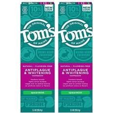 Tom's of Maine s Fluoride-Free Antiplaque & Whitening Toothpaste Natural Fluoride Free Toothpaste Spearmint