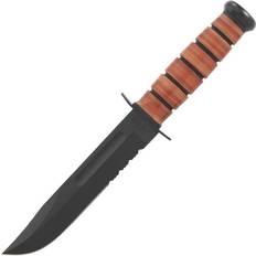 Ka-Bar USMC Fixed-Blade Knife with Serrated Edge Bread Knife