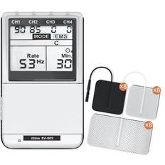 Ems stimulator iStim TENS EMS EV-805 4 Channel Rechargeable Machine Electrical Muscle Stimulator for Pain Relief 24 Programs/Adjustable Pulse Rate &