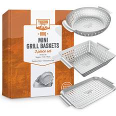 Cheap BBQ Trollies Yukon Glory Mini 3-Piece Grill Basket Set