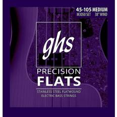 Flatwound bass strings GHS M3050 Precision Flatwound Bass Strings Medium