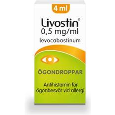 Ögondroppar allergi Livostin 0.5mg/ml 4ml Ögondroppar