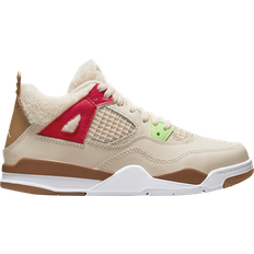 Nike Air Jordan 4 Retro Wild Things PS - Pearl White/Dark Driftwood/Gym Red