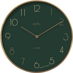 Plastic Clocks Acctim Madison Green Wall Clock 35cm
