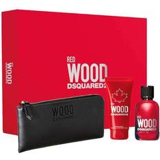 Dsquared2 red wood DSquared2 Red Wood Gift Set EdT 100ml + Shower Gel 100ml + Purse