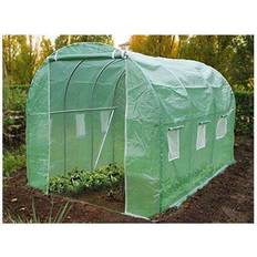 Växthus 6 kvm Vounot Polythene Greenhouse 6m² Rostfritt stål Plast