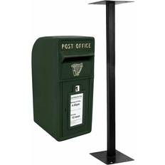 MonsterShop Cassetta Postale Per Le Lettere In Stile Britannico Inglese In Ghisa Da Esterno Bocchetta Lettere Standard UK - Verde