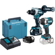 Set Makita DLX2453TJ Cordless drill, Cordless impact driver 18 V 5.0 Ah Li-ion