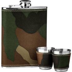 Premier Housewares Hip Flask Camouflage Design Set Hip Flask