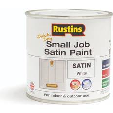 Paint on sale Rustins Quick Dry Small Job Satin Paint Black, White 0.25L