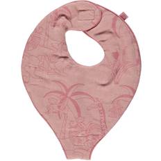 Hagesmæk med Sut-holder (3.stk) Økologisk Bomuld, Jungle/Blush