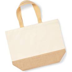 Westford Mill Jute Base Canvas Tote XL Tragetasche - Natur