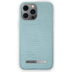 Mobilskal iphone 13 Ideal of Sweden Mobilskal Soft Blue Croco för iPhone 13 Pro Max