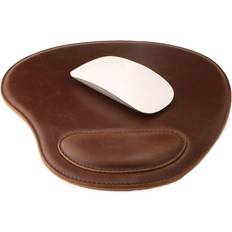 Londo Leather Oval Mousepad with Wrist Rest