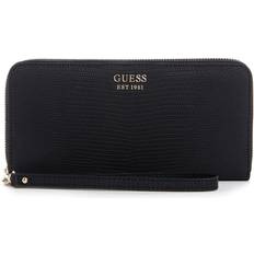 Guess Lyndi Large Zip Around Wallet - Black
