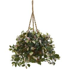 Interior Details Nearly Natural Hoya Artificial Plant Hanging Basket Artificial Plant