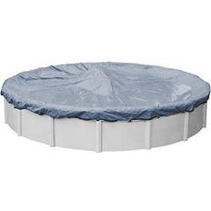 24 ft round pool cover Robelle Value-Line 24 ft. Round Azure Blue Solid Above Ground Winter Pool Cover