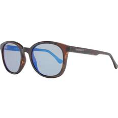 Serengeti Round Satin Tortoise Blue 555nm Polarized Mara