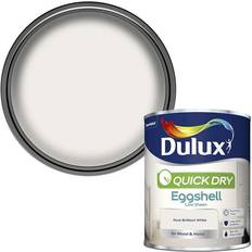 Dulux eggshell Dulux Quick Dry Eggshell Paint, 750 Pure White 0.75L