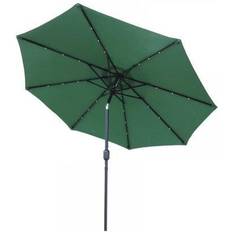 GlamHaus Green Glamhaus Solar Garden Parasol