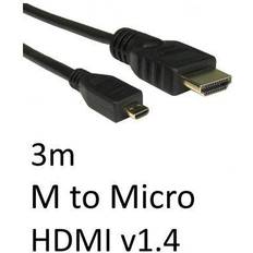 Cables Cables Direct Cdlhd4-micro030 Hdmi 3 Type A standard D micro Black