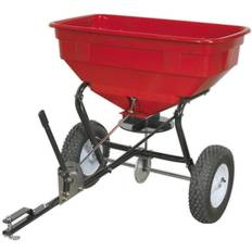 Loops Tow Behind Broadcaster Spreader 57kg Capacity Hopper 360 Degree Spray