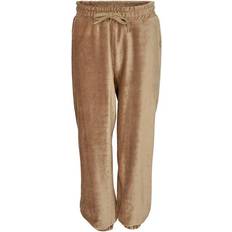 140 - Velourbyxor Barnkläder Petit by Sofie Schnoor Girl's Velor Rib Sweatpants - Taupe (G224253-7016)