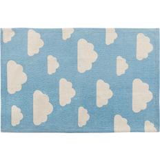 Kids Room Rug Small Cloud Print 60 Playroom Blue Gwalijar
