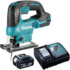 Makita 18v 5.0ah battery Makita DJV184Z 18V Brushless Top Handle Jigsaw with 1 x 5.0Ah Battery & Charger:18V