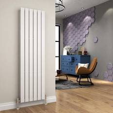 White Water Radiators Elegant 1600 456mm White Designer Radiator Vertical Panel Double Panel Rad