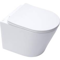 Toilettes Infinitio wc suspendu sans bride fixations invisibles, Abattant frein de chute, Blanc mat SATINF010RREXPWM Swiss Aqua Technologies