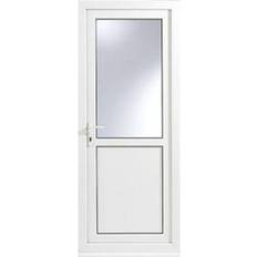 B&Q Glazed White Rh External External Door (x)