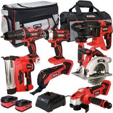 Excel 18V 7 Piece Power Tool Kit with 2 x 5.0Ah Batteries EXL10210:18V