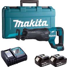 Makita Reciprocating Saws Makita DJR187Z 18V Brushless Reciprocating Saw with 2 x 5.0Ah Batteries & Charger in Case:18V