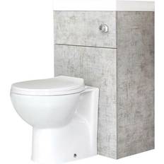 Milano Hudson Reed Conjunto de Baño Color Piedra Completo con wc y Lavabo Integrado