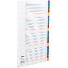 Concord Index A-Z 20-Part A4 Polypropylene Multicoloured