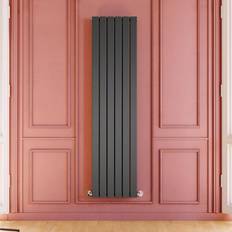 Radiators Elegant 1800 452mm Anthracite Vertical Radiator Designer Double Oval Column