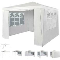 White 3x3m Joint Gazebo with 4 Clip