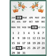 Orange Calendars Premier Housewares Orange Grove Magnetic Calendar