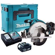 Makita DSS611Z 18V 165mm Circular Saw with 2 x 5.0Ah Batteries & Charger in Case:18V