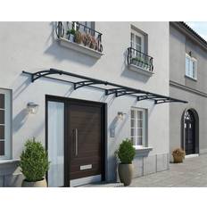 Dächer Canopia by Palram Grau, Transparent Palram - Canopia Aquila Door Canopy, H175mm W4120mm D915mm