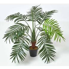 Black Decorative Items Homescapes 28" Green Mini Palm Tree Artificial Plant with Artificial Plant