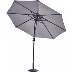 GlamHaus Heather Grey Glamhaus Solar Garden Parasol